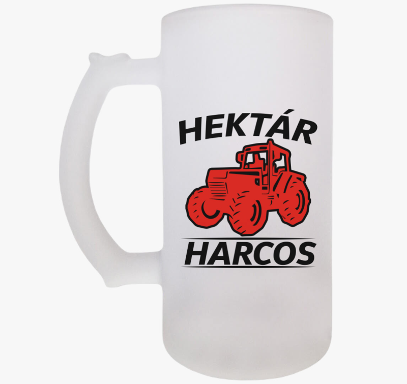 Hektár harcos traktoros söröskorsó