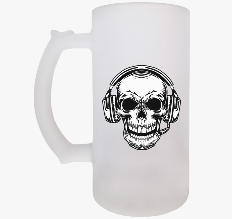 Skull koponya 3 söröskorsó