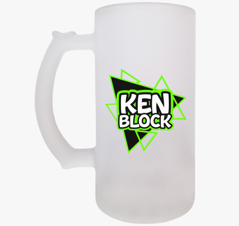 Ken Block feliratú söröskorsó