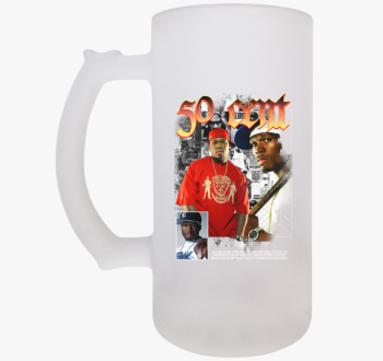 50 Cent arcképes sör...