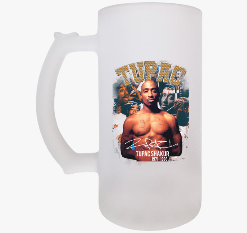 Tupac aláírás söröskorsó