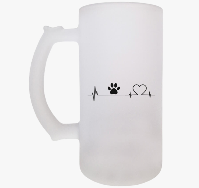 Kutya szívhang söröskorsó