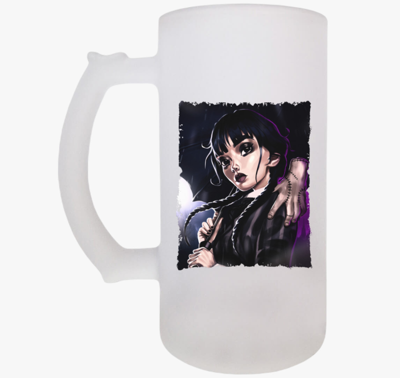 Wednesday és Izé söröskorsó