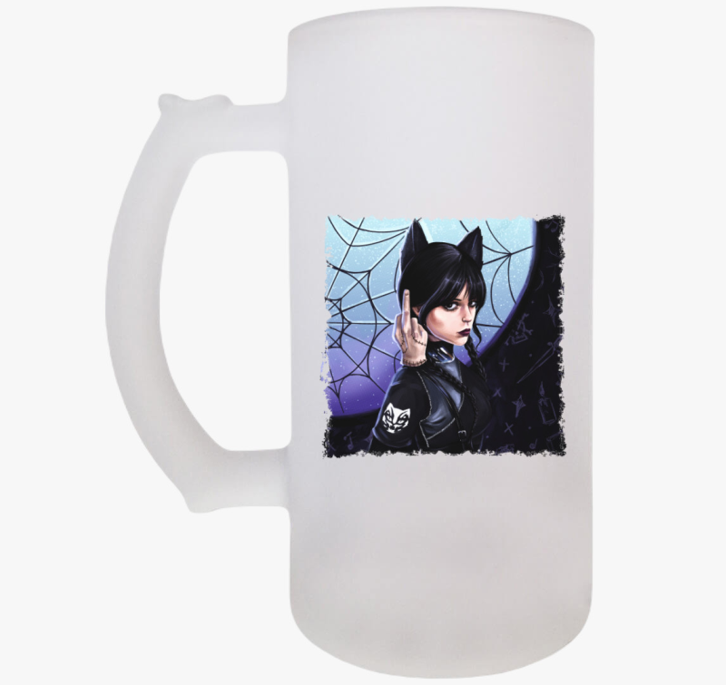 Wednesday - Macskák uniformis (Poe Kupa) söröskorsó