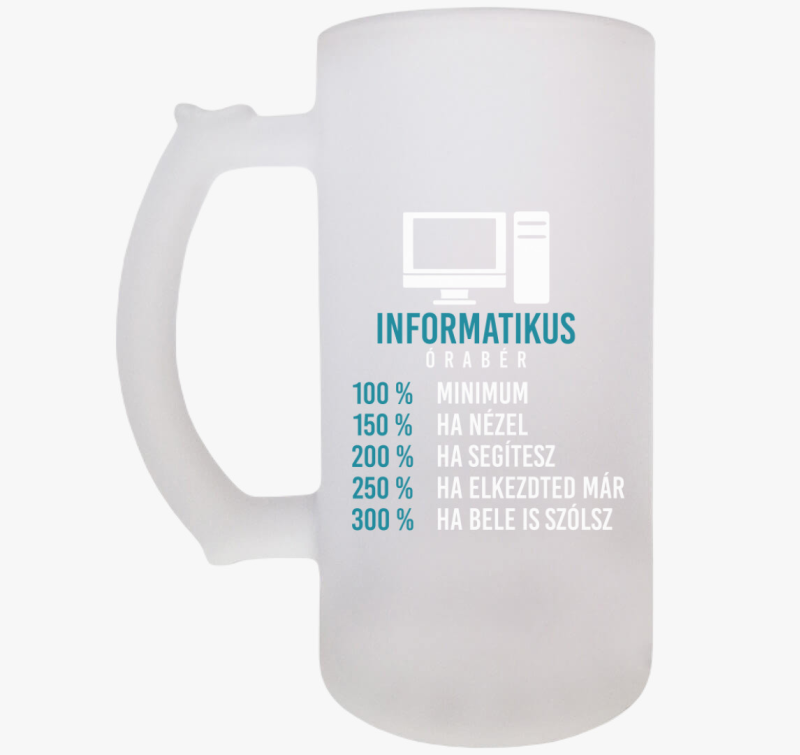 Informatikus órabér söröskorsó
