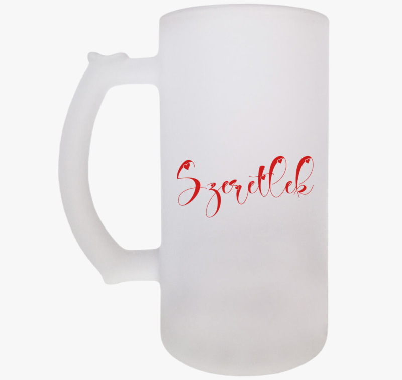 Szeretlek söröskorsó