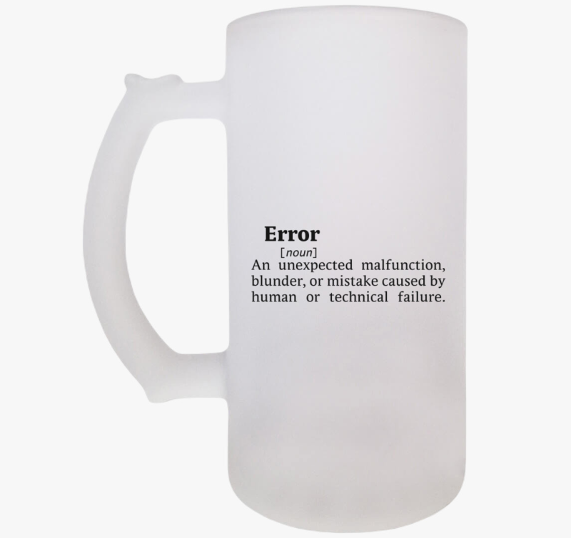 Error Dictionary söröskorsó