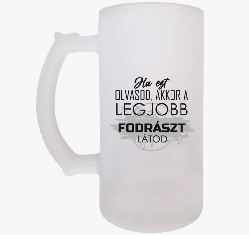 Legjobb fodrász söröskorsó