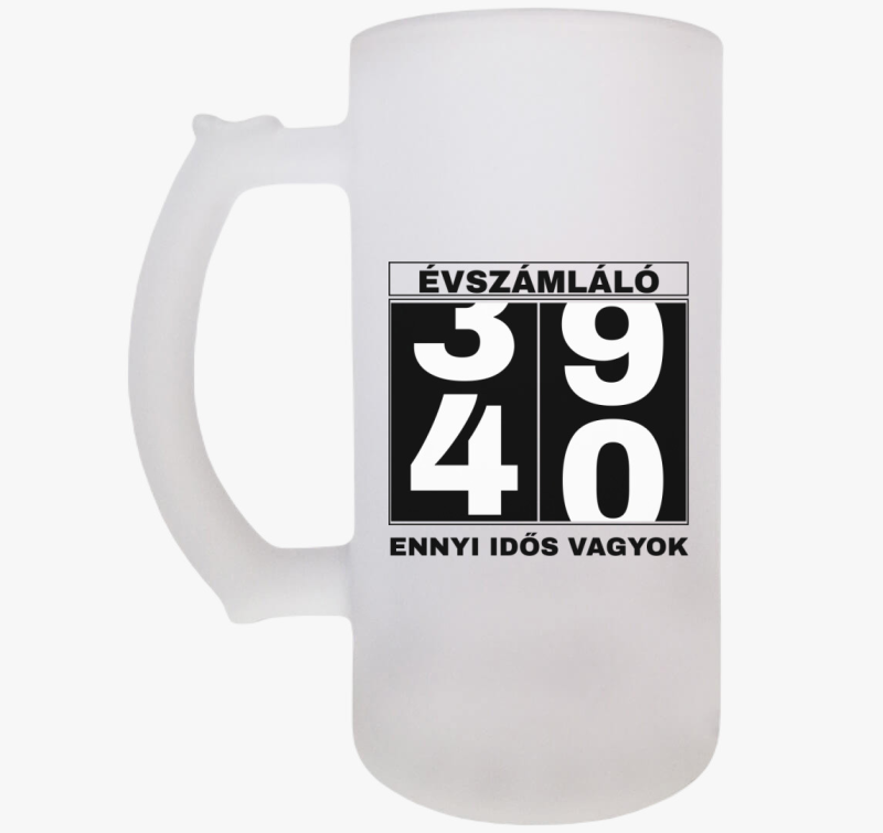 Évszámláló 40 éves szülinapi póló