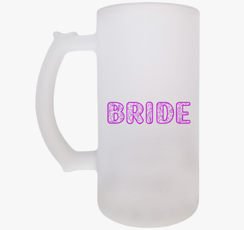 Bride virágos pink söröskorsó