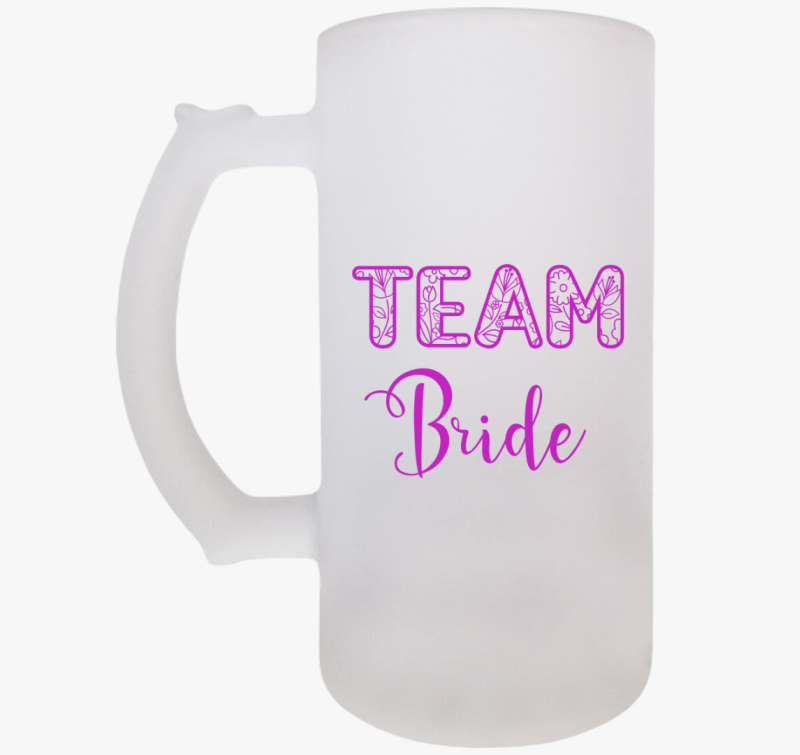 Team Bride söröskorsó
