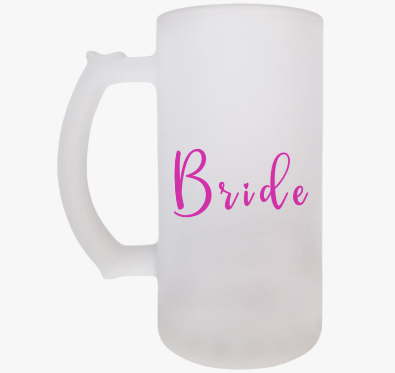 Bride pink szivecske söröskorsó