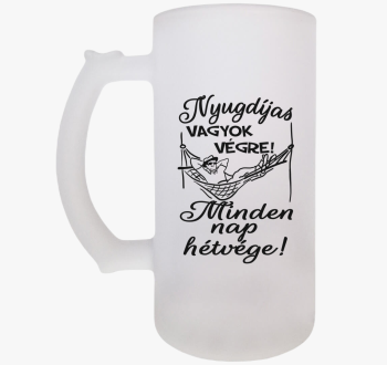 Nyugdíjas vagyok vég...