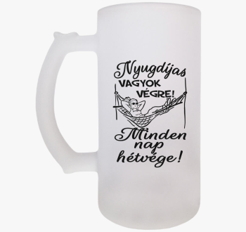 Nyugdíjas vagyok vég...