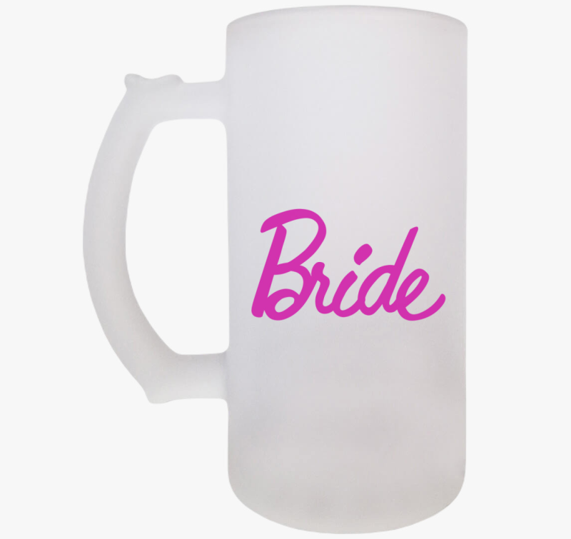 Bride Barbies betűkkel söröskorsó