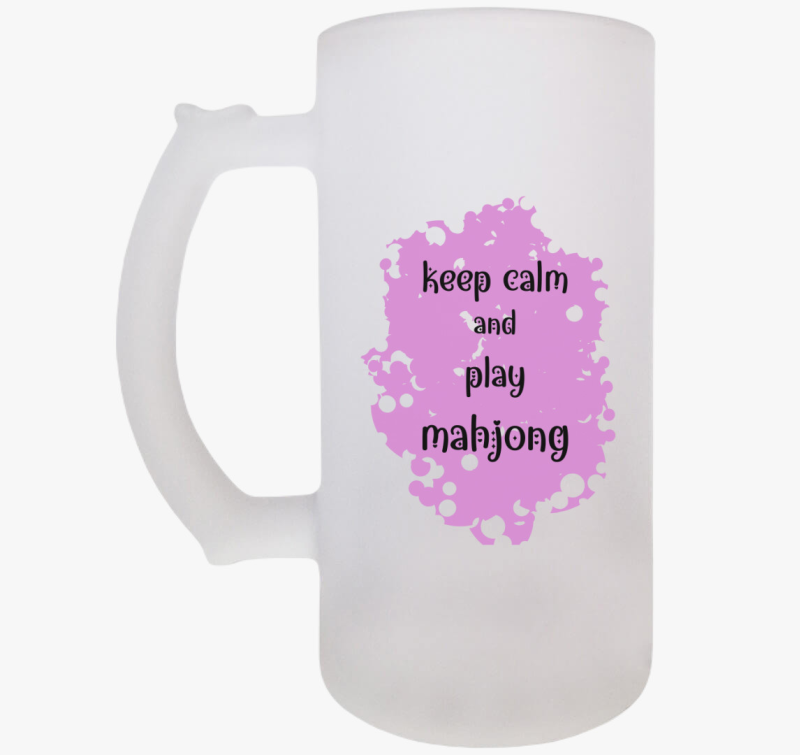 Keep calm mahjong pink söröskorsó