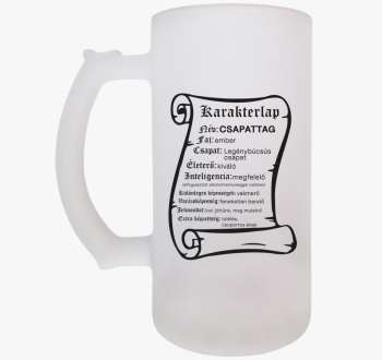 Karakterlap csapatta...