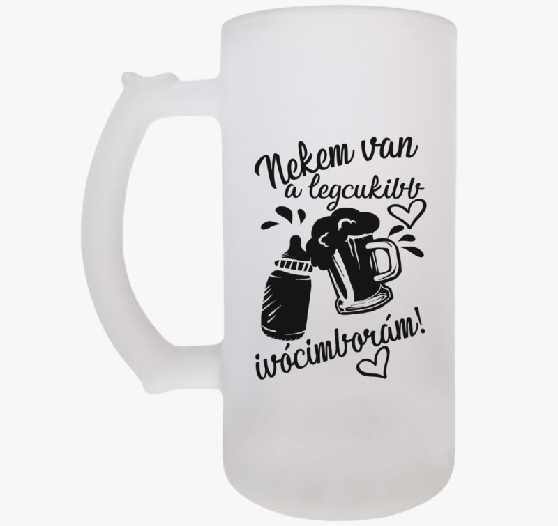 Apa legcukibb ivócimborája Nekem van söröskorsó