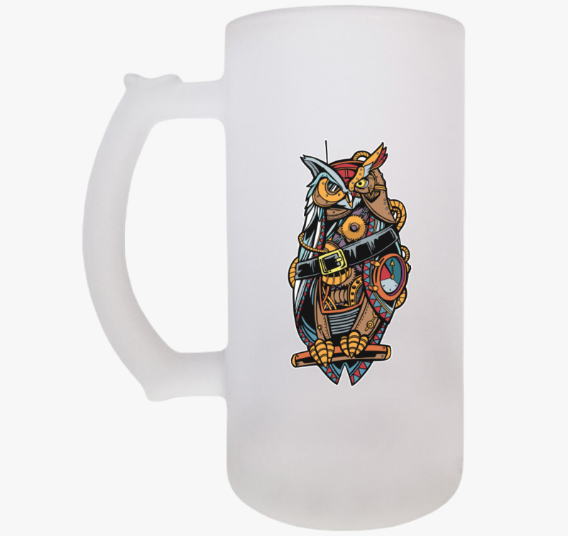 Steampunk bagoly söröskorsó