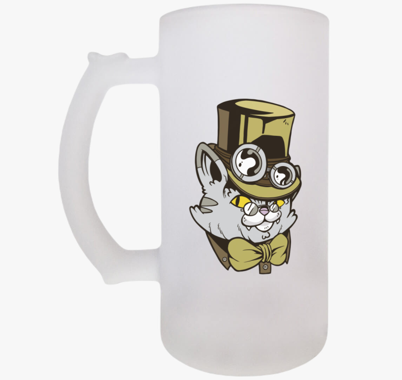 Kalapos Steampunk Macska söröskorsó