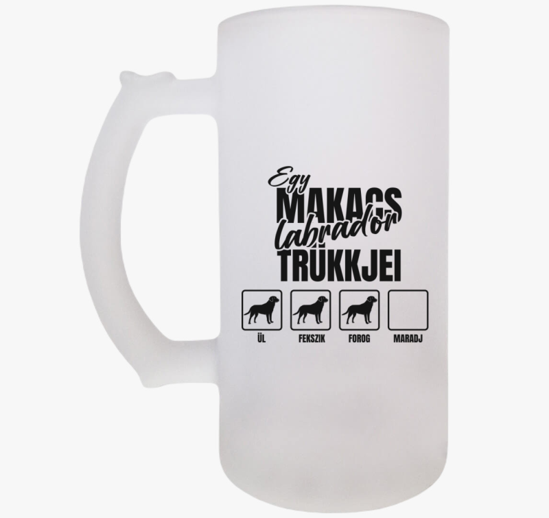 Egy makacs labrador trükkjei söröskorsó