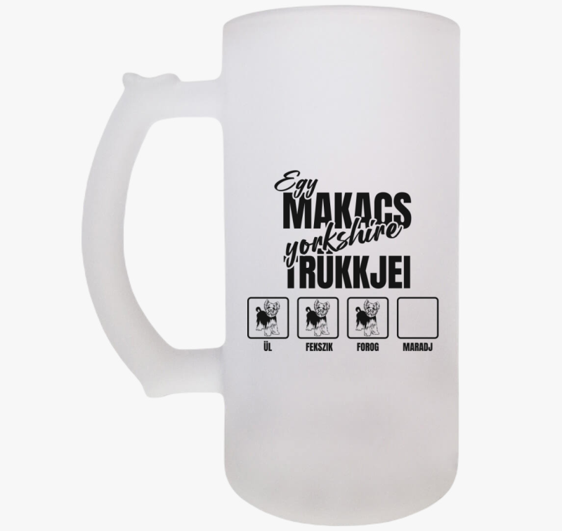 Egy makacs yorkshire trükkjei söröskorsó