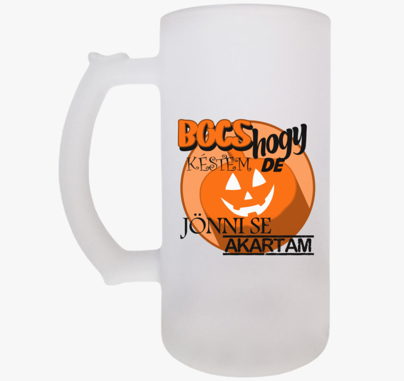 Halloween bocs söröskorsó