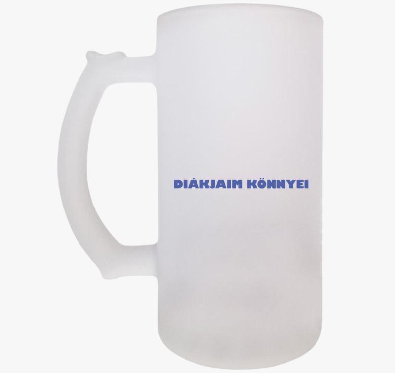 Diák könnyek kék söröskorsó