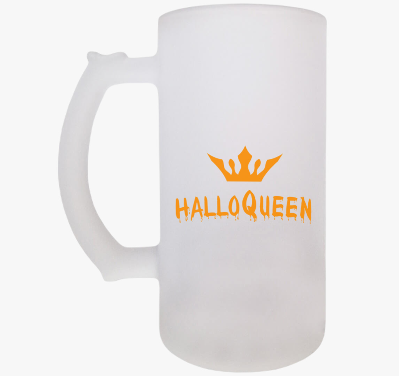HalloQueen narancssárga  söröskorsó