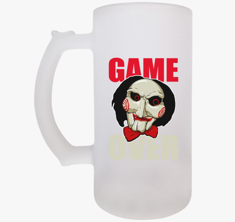 Fűrész game over söröskorsó