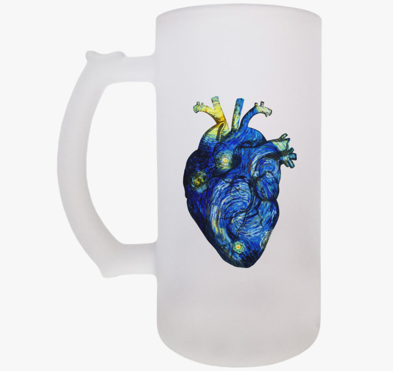 Starry night anatomy heart söröskorsó