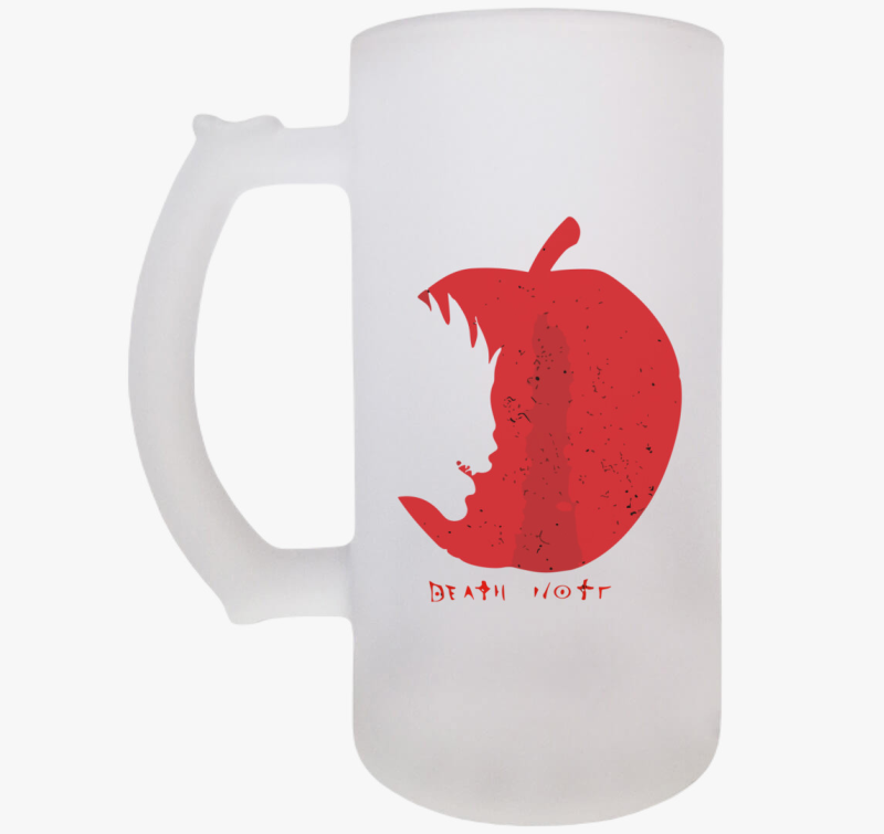 Deathnote apple silhouette söröskorsó