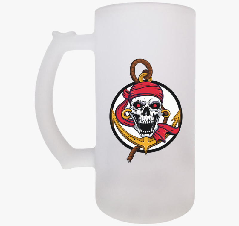 Pirate skull söröskorsó