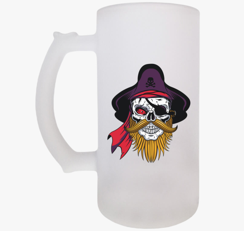 Pirate skull 6 söröskorsó