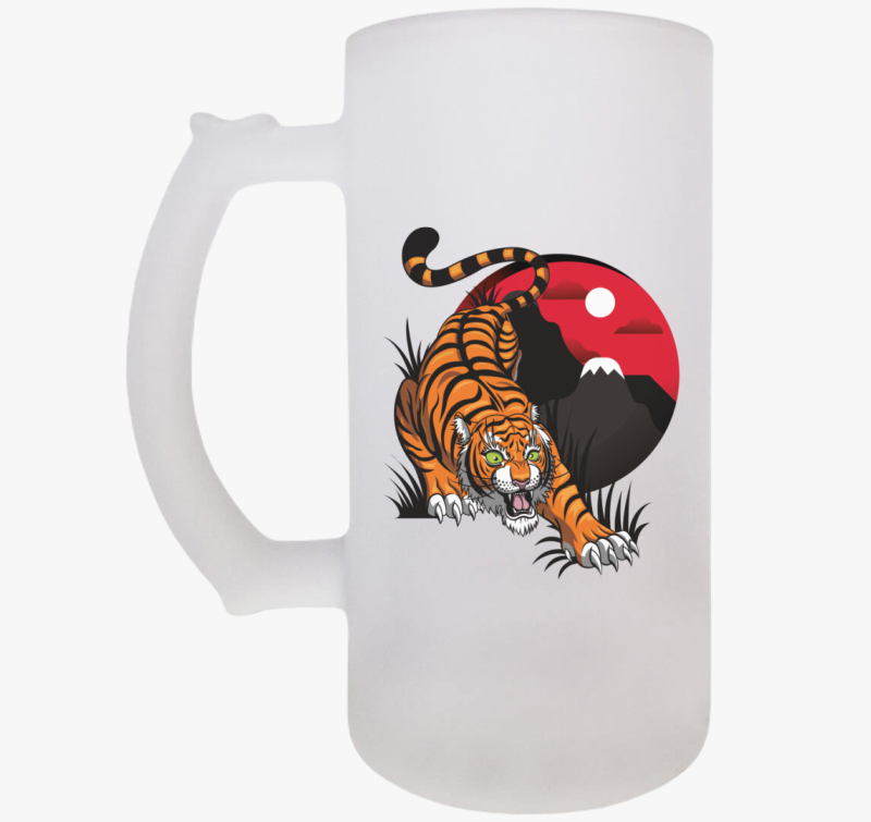 Tiger with horizon söröskorsó