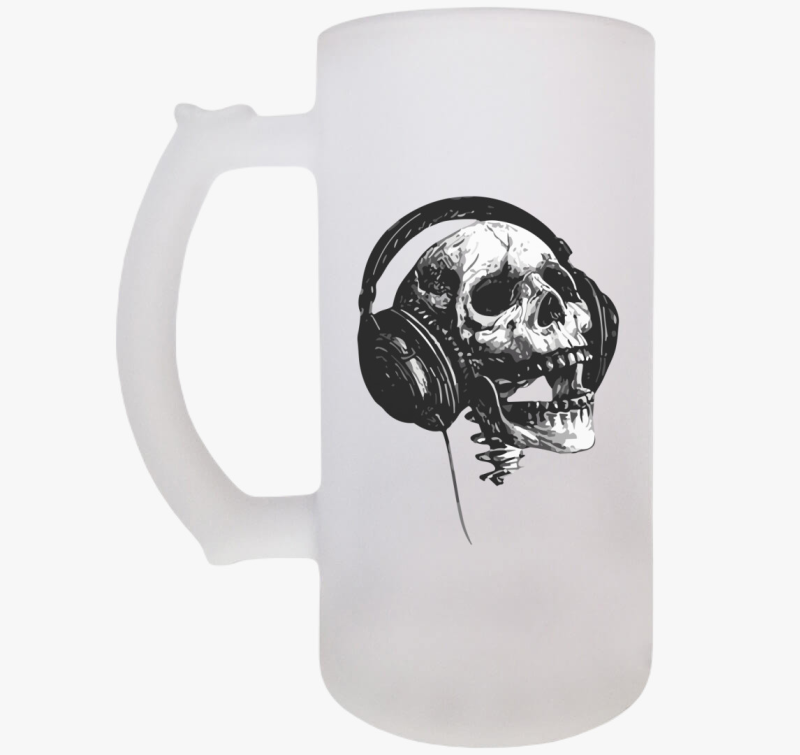 Skull music headset söröskorsó