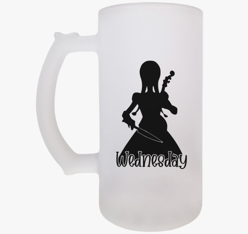 Wednesday Addams silhouette söröskorsó