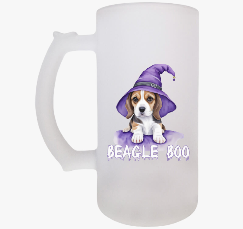 Halloween beagle söröskorsó