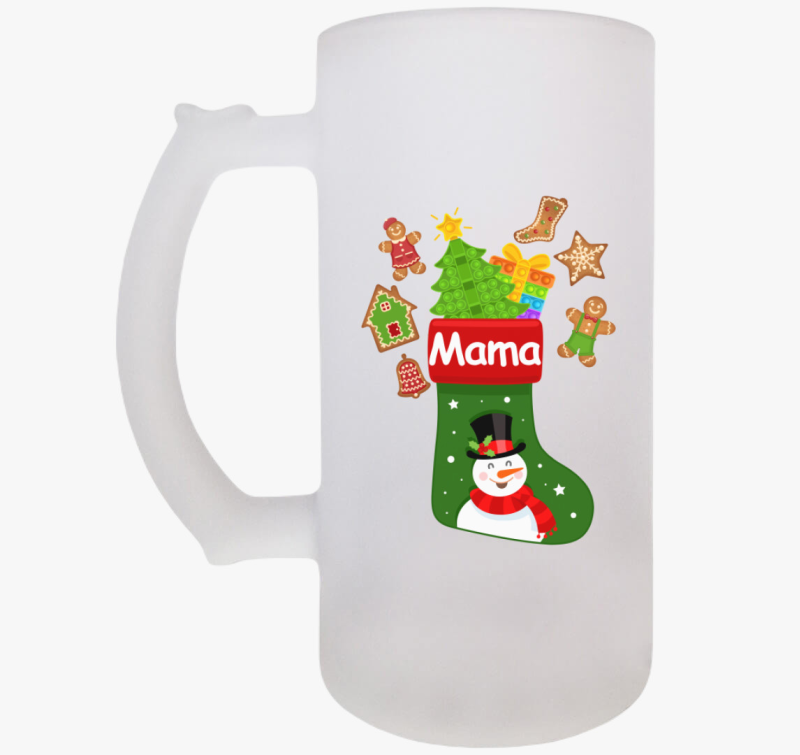 Mama karácsonyi zokni söröskorsó