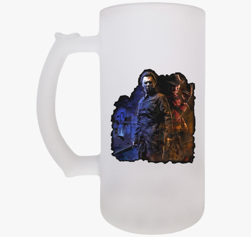 Michael Myers és  Freddy Krueger söröskorsó