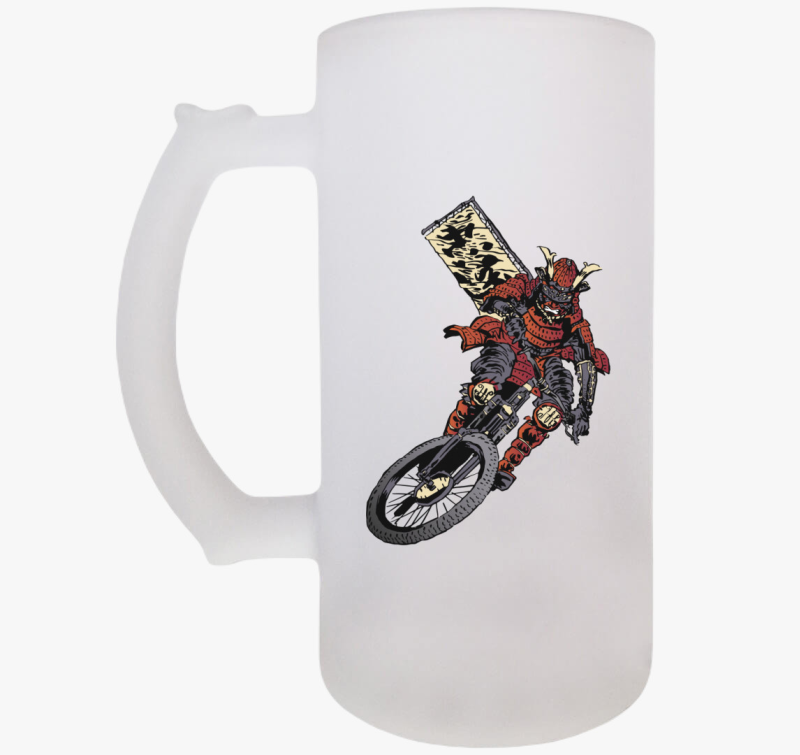 Szamuráj bringás söröskorsó