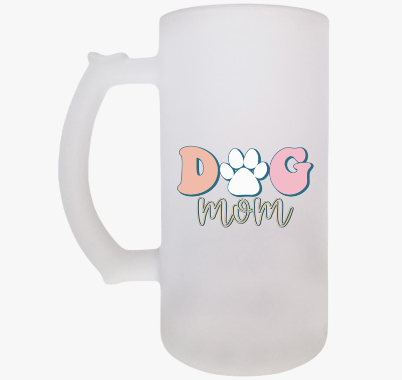 Dog Mom pasztell söröskorsó