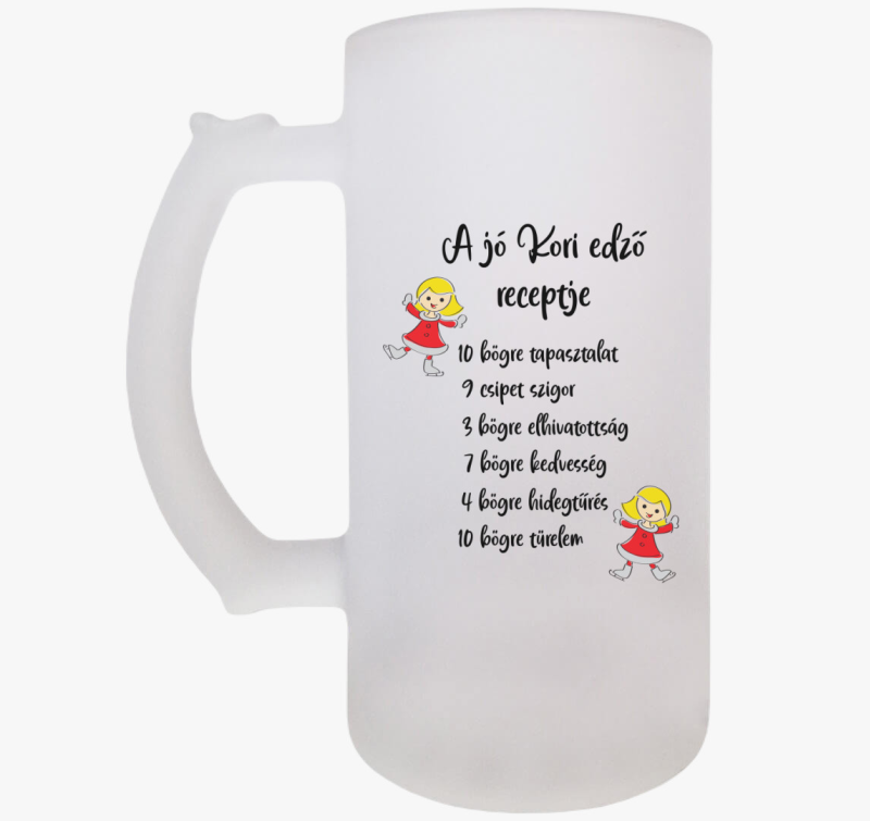 Kori edző söröskorsó