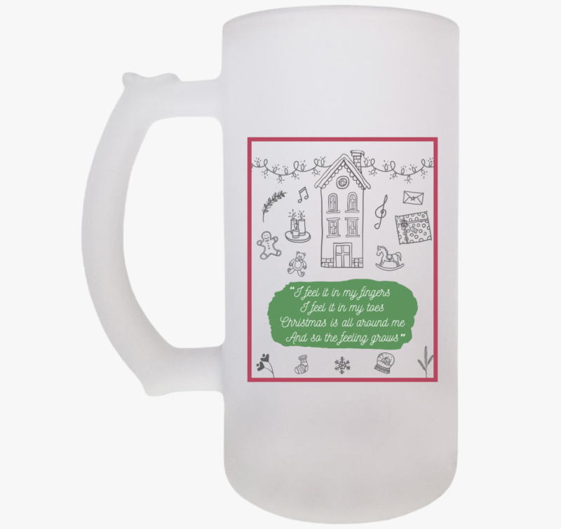 Christmas is all around söröskorsó