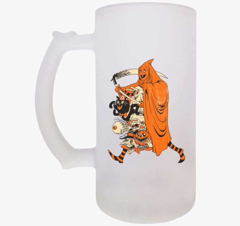 Halloween-es ijesztő söröskorsó