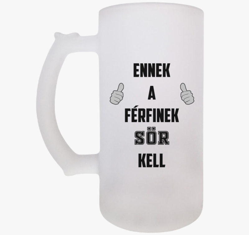 Ennek a férfinek sör kell söröskorsó