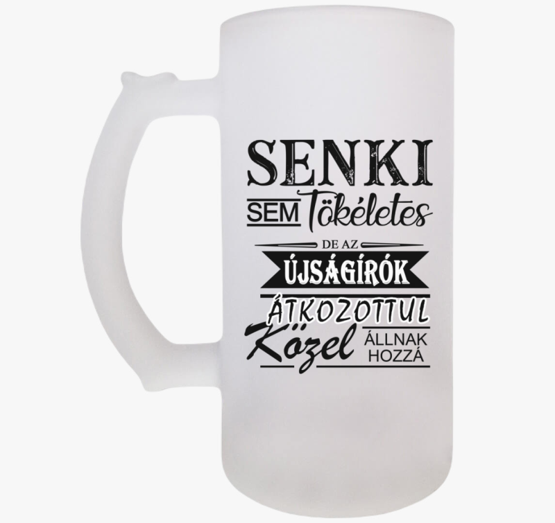 Újságíró söröskorsó