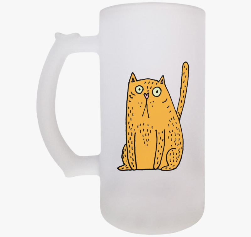 Rajtakapott macska söröskorsó