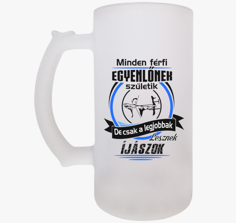 Férfi íjász söröskorsó 