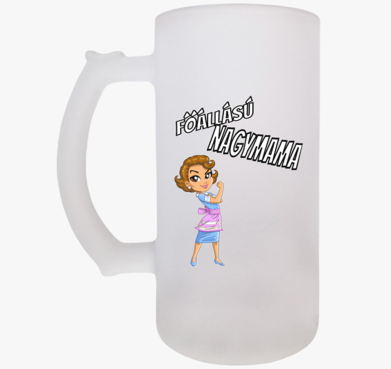 Főállású nagymama söröskorsó